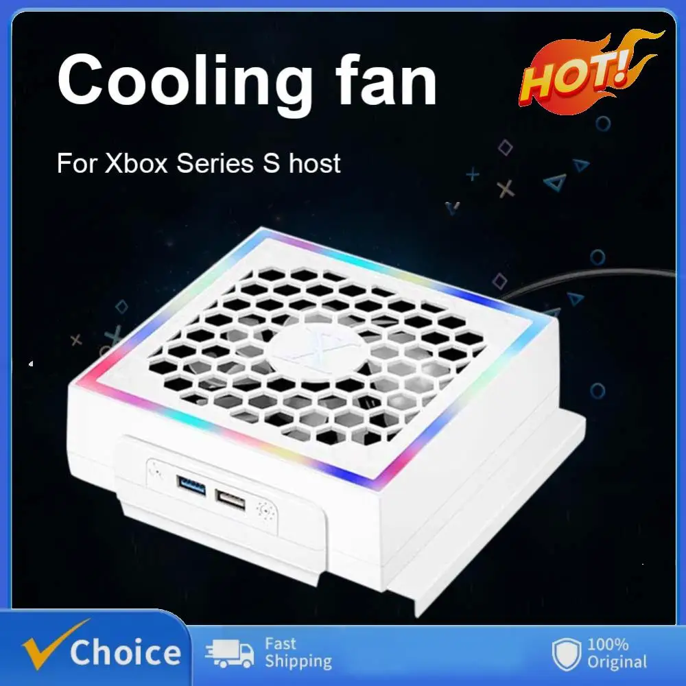 Gaming Console Xbox Series S - LED Cooling Fan Lights 3 Gears