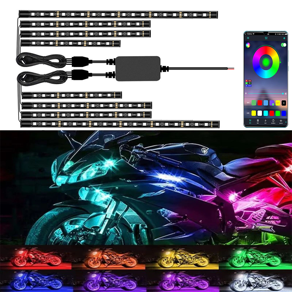 Led Gaming Light Strip - Motorcycle LED Decorative light rgb LED