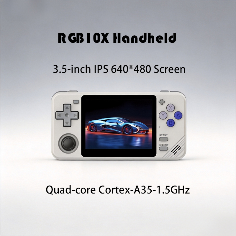 New RGB10X Retro Handheld Game - đánh giá và giá Gaming Console Minecraft