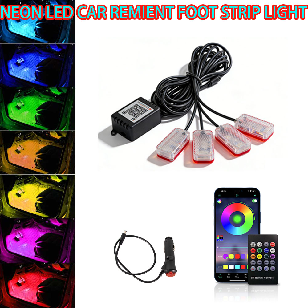 RGB Neon LED Foot Light For Ca - đánh giá và giá Led Gaming Light Strip